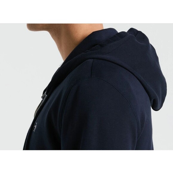 Original Penguin Full Zip Fleece Embroidered Pete Hoodie Navy Large - Picture 3 of 8